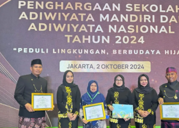 Lima Sekolah di Kutim Sabet Penghargaan Adiwiyata Nasional 2024