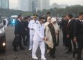 Momen Ardiansyah dan Mahyunadi Saat Tiba di Monas Jelang Pelantikan