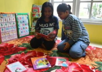 Taman Literasi dan Ruang Baca Baru untuk Anak Sangatta Utara dari CSR KPC