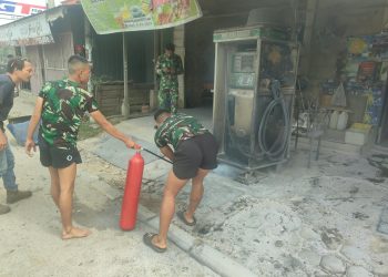 Warung Penjual BBM Depan Kantor BPBD Kutim Terbakar, Satu Warga Alami Luka Bakar