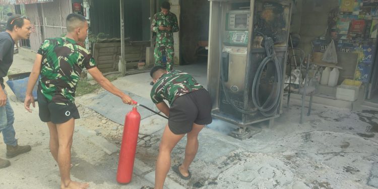 Warung Penjual BBM Depan Kantor BPBD Kutim Terbakar, Satu Warga Alami Luka Bakar